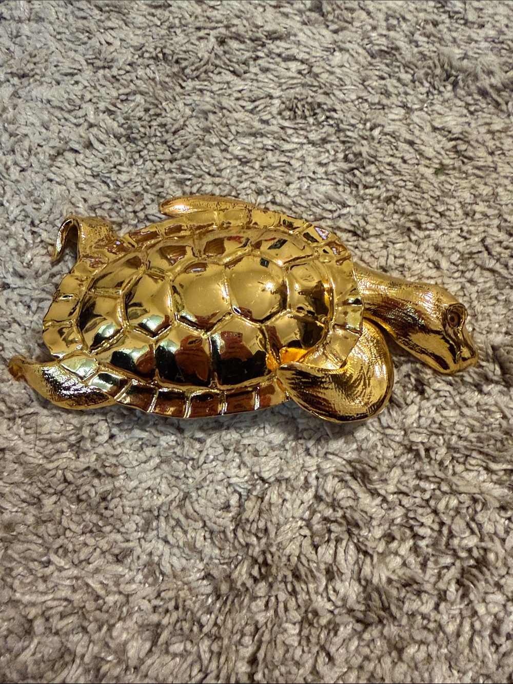 Christopher Ross Gold Turtle Belt Buckle